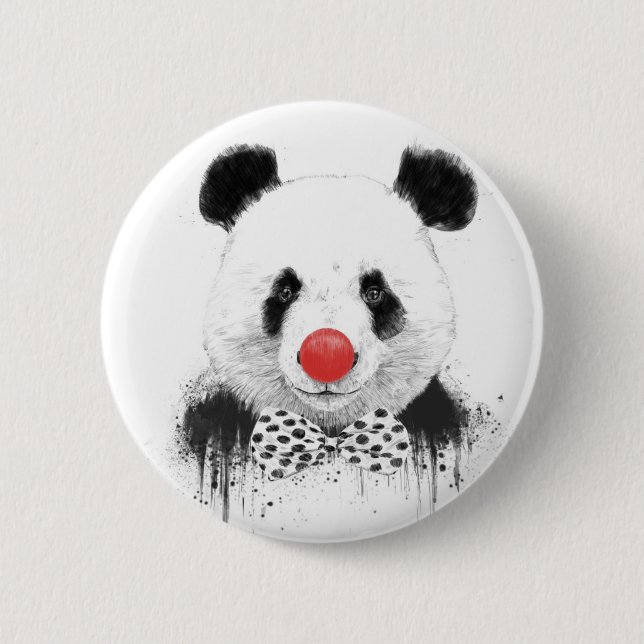 Badge Rond 5 Cm Panda de clown (Devant)