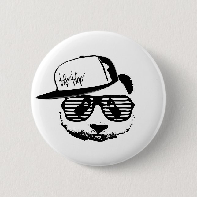 Badge Rond 5 Cm Panda de ghetto (Devant)