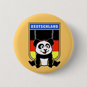 Badge Rond 5 Cm Panda des anneaux d'Allemagne