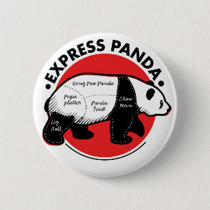 Badge Rond 5 Cm Panda exprès