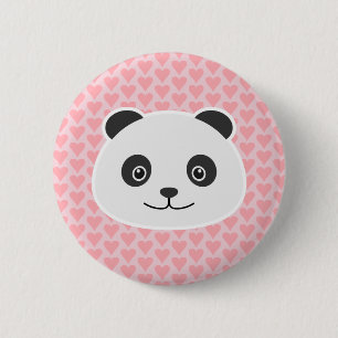 Badge Rond 5 Cm Panda Love