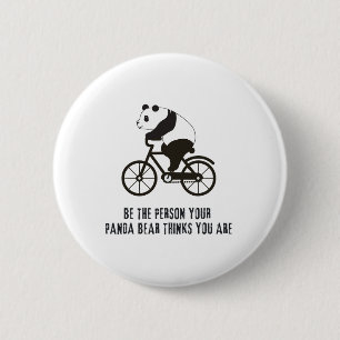 Badge Rond 5 Cm Panda Mignon Cyclisme Cycliste Vélo de Route VTT