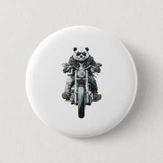 Badge Rond 5 Cm Panda motard