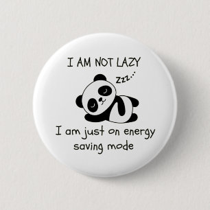 Badge Rond 5 Cm panda paresseux