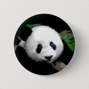 Badge Rond 5 Cm Panda Pop Art