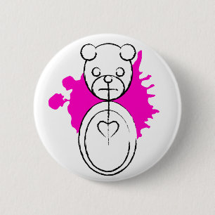 Badge Rond 5 Cm panda splatz.