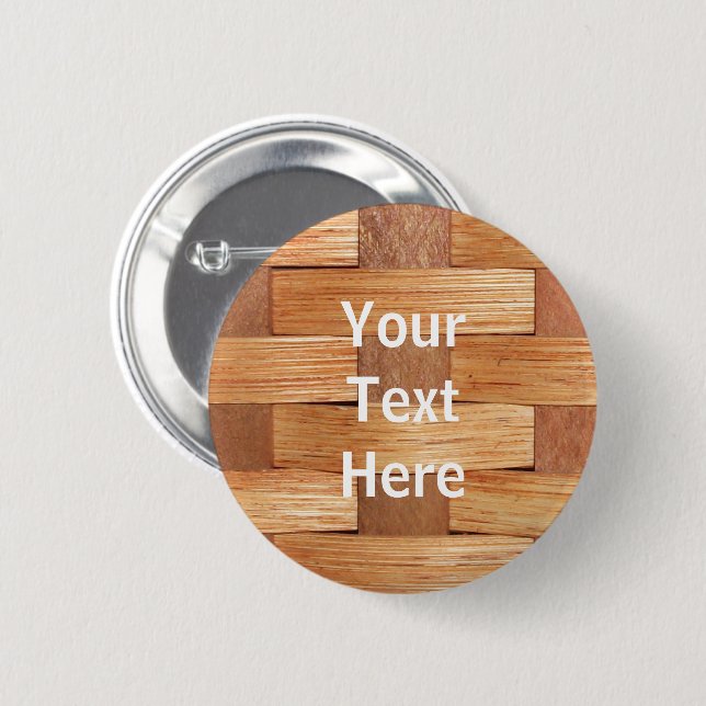 Badge Rond 5 Cm Panier (Devant & derrière)
