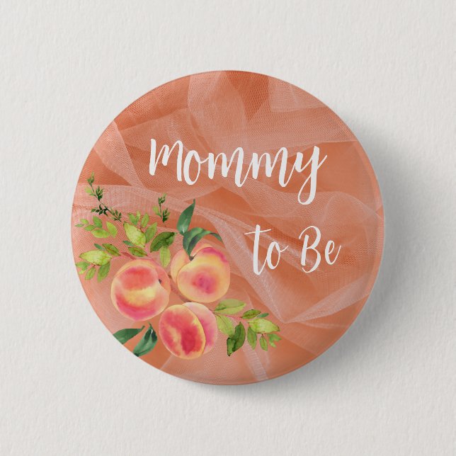 Badge Rond 5 Cm Paniers de Baby shower de cache - Pince de baby sh (Devant)