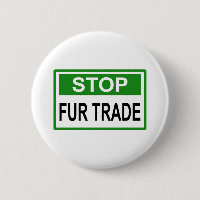 Panneau commercial Stop Fur vert