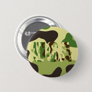 Badge Rond 5 Cm Panneau de camouflage de kaki américain
