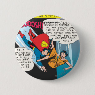 Badge Rond 5 Cm Panneau de dessin de Superman - Lois Plunges