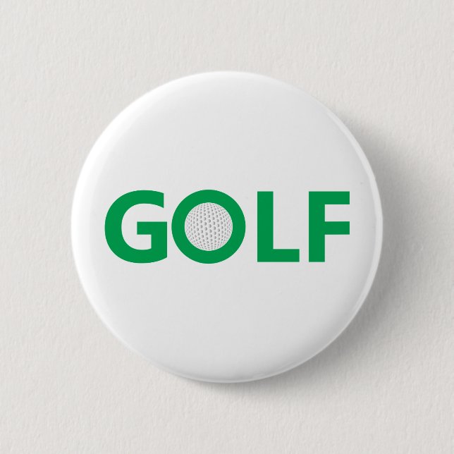 Badge Rond 5 Cm Panneau de golf (Devant)