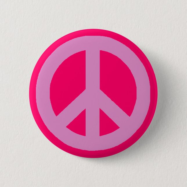 Badge Rond 5 Cm Panneau de paix (Devant)