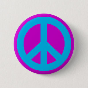 Badge Rond 5 Cm Panneau de paix