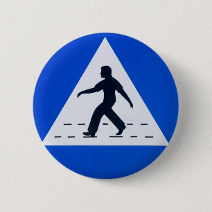 Badge Rond 5 Cm Panneau de passage pour piétons omanais - Mascate,