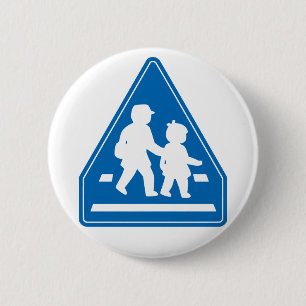 Badge Rond 5 Cm Panneau de signalisation scolaire >> Japonais