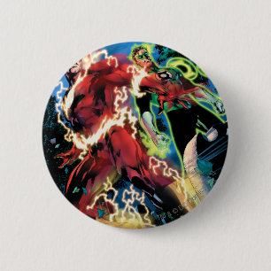 Badge Rond 5 Cm Panneau instantané et vert de lanterne