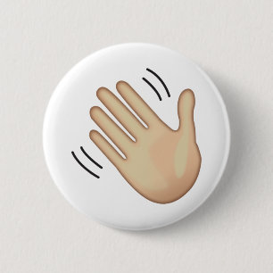 Badge Rond 5 Cm Panneau main - Emoji