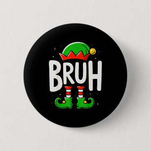 Badge Rond 5 Cm Pantalon de pyjama de Noël en forme de lutin pour 