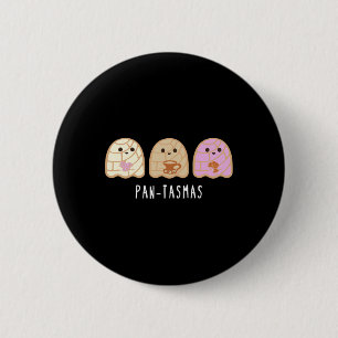 Badge Rond 5 Cm Pantasmas Ghost Funny Éffrayant Conchas Mexicain G