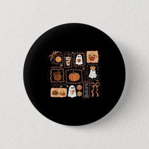 Badge Rond 5 Cm Pantasmas Halloween Ghost Conchas espagnol mexicai