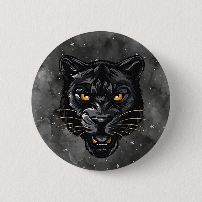 Badge Rond 5 Cm Panthère noire (Devant)