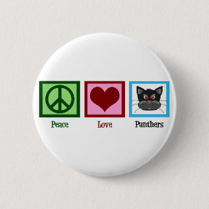 Badge Rond 5 Cm Panthères d'amour de paix