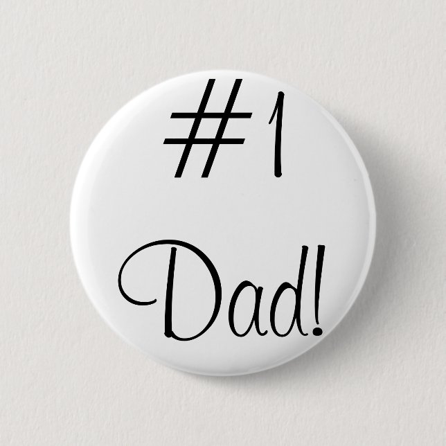 Badge Rond 5 Cm Papa #1 ! (Devant)