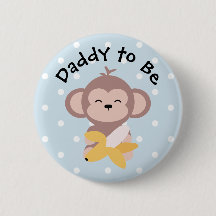 Papa à être singe mignon de Kawaii de bouton avec