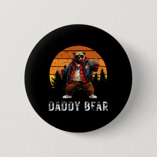 Badge Rond 5 Cm Papa Bear Papa Bear Meilleure Idée Fête des pères