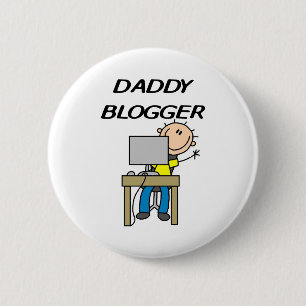 Badge Rond 5 Cm Papa Blogueur