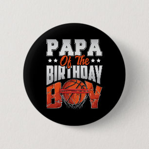 Badge Rond 5 Cm Papa Bysketbyll Anniversaire Garçon Famille Byller