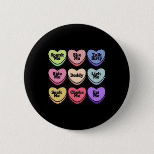 Badge Rond 5 Cm Papa Candy cœur vilain punis-moi humour adulte cou