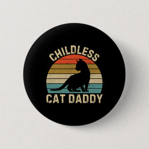 Badge Rond 5 Cm Papa Chaton Sans Enfant 2024 1