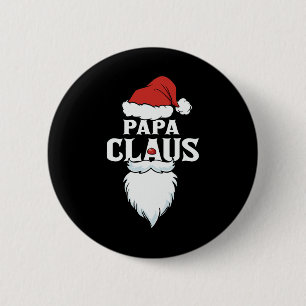 Badge Rond 5 Cm Papa Claus Père Noël Noël