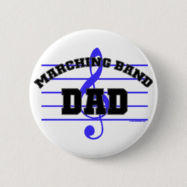 Badge Rond 5 Cm Papa de fanfare (Devant)