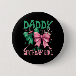 Badge Rond 5 Cm Papa de la fille qui fête son anniversaire, famill