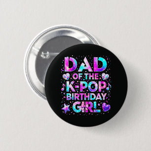 Badge Rond 5 Cm Papa de l'anniversaire de la K-Pop musique coréenn