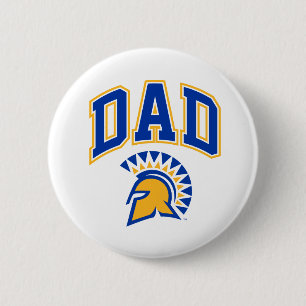 Badge Rond 5 Cm Papa de Spartans d'état de San Jose