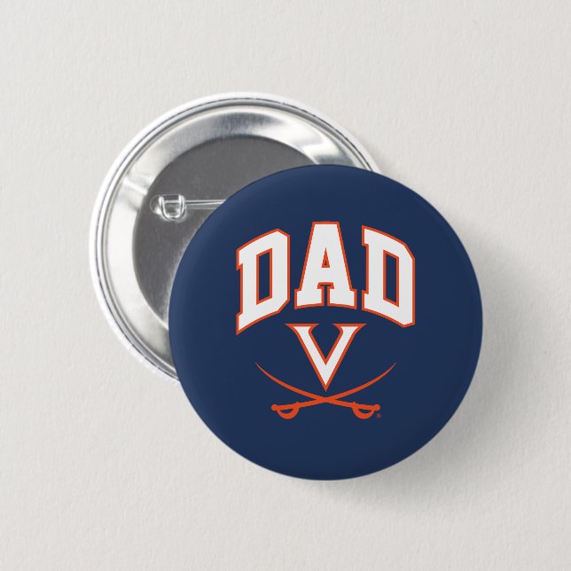 Badge Rond 5 Cm Papa des Cavaliers de Virginie (Devant & derrière)