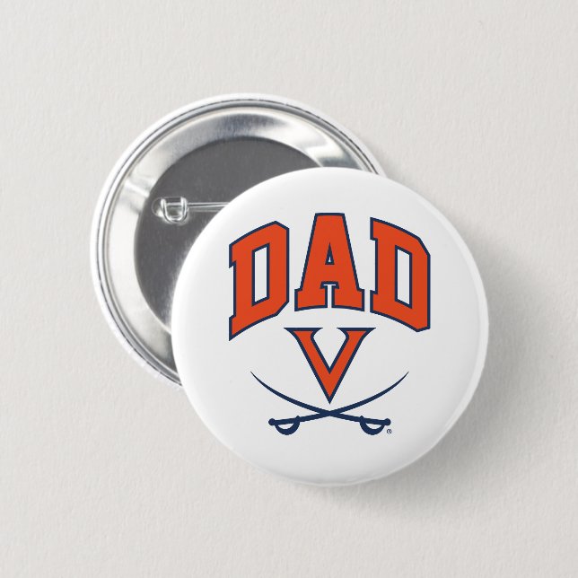 Badge Rond 5 Cm Papa des Cavaliers de Virginie (Devant & derrière)