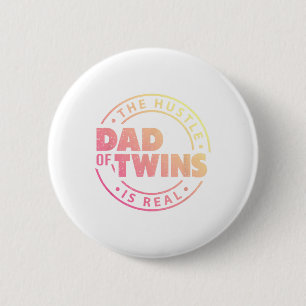 Badge Rond 5 Cm Papa Des Jumeaux Drôle Nouveau Papa À Être Fatigué
