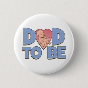 Badge Rond 5 Cm Papa doit être maternité