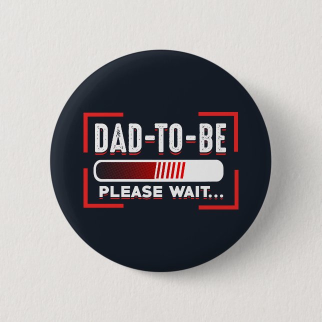 Badge Rond 5 Cm Papa Doit Être Pregante Faire-part Père Gag (Devant)