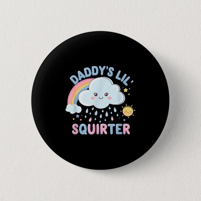 Badge Rond 5 Cm Papa drôle inapproprié petit éjaculateur embarrass (Devant)