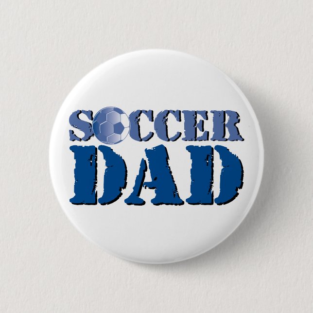 Badge Rond 5 Cm Papa du football (Devant)