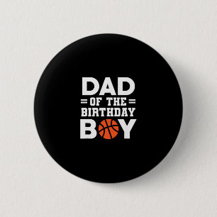 Badge Rond 5 Cm Papa du garçon d'anniversaire joueur de Sketll 