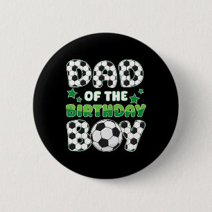 Badge Rond 5 Cm Papa du garçon de la fête de soccer Famille appari