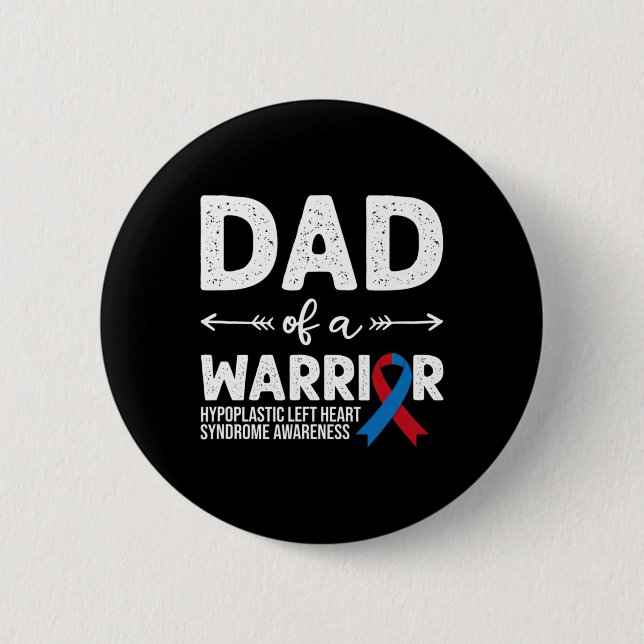 Badge Rond 5 Cm Papa D'Un Guerrier (Devant)