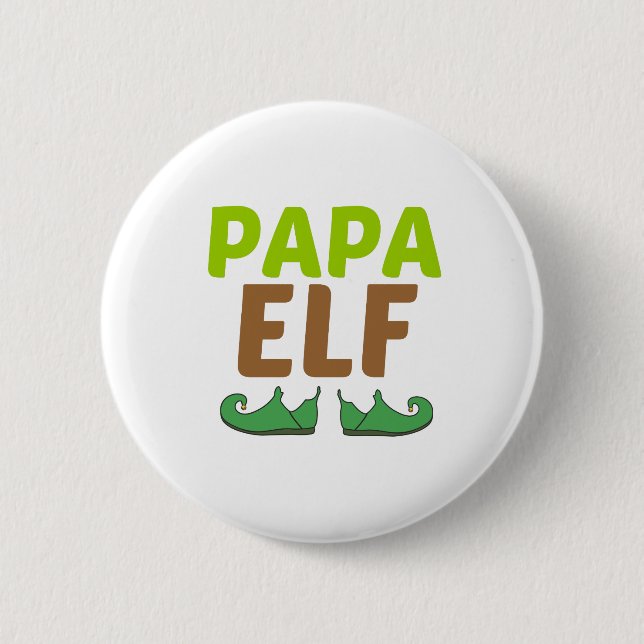 BADGE ROND 5 CM PAPA ELF (Devant)